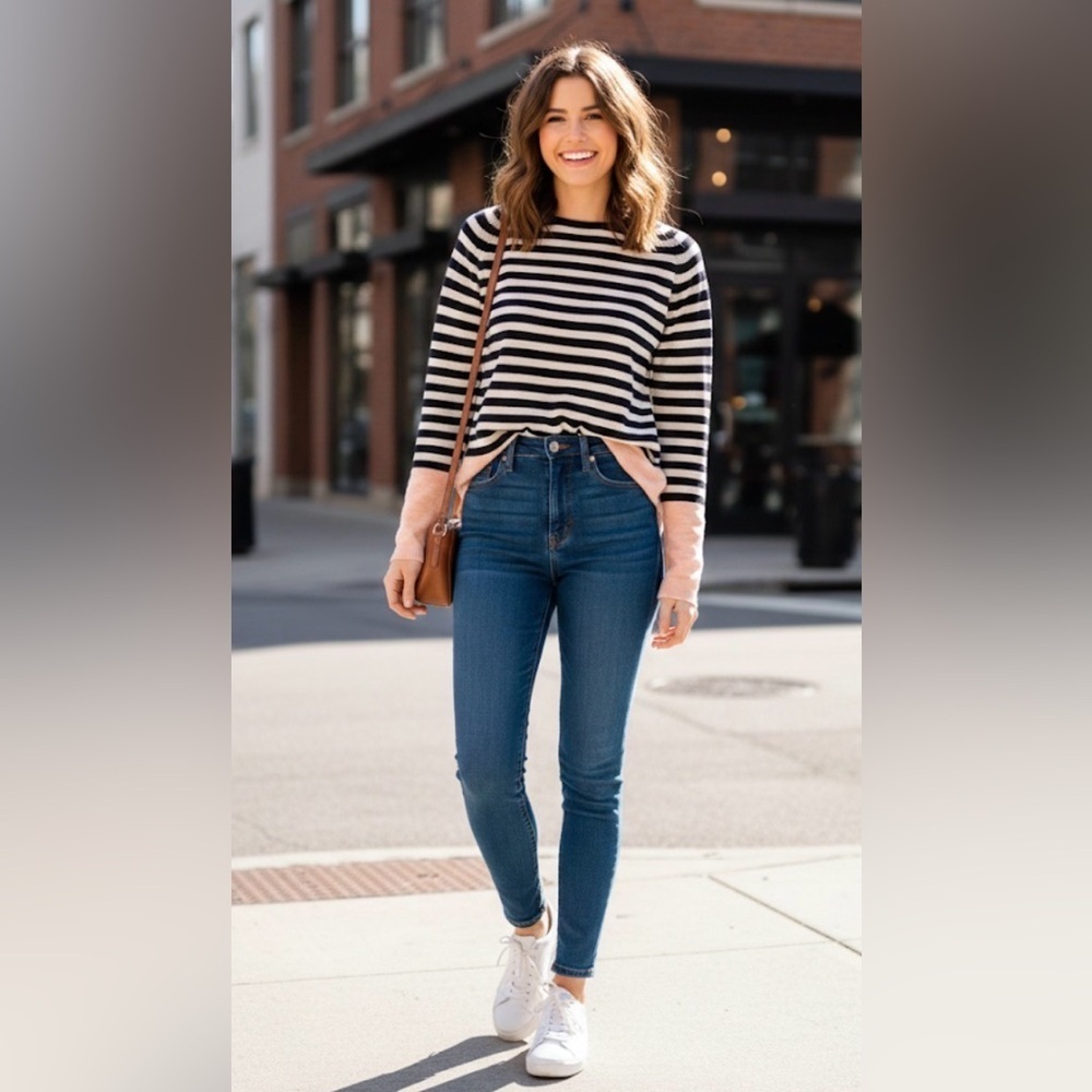 Vince Women’s Striped Colorblock Knit Lightweight Sweater - Small
